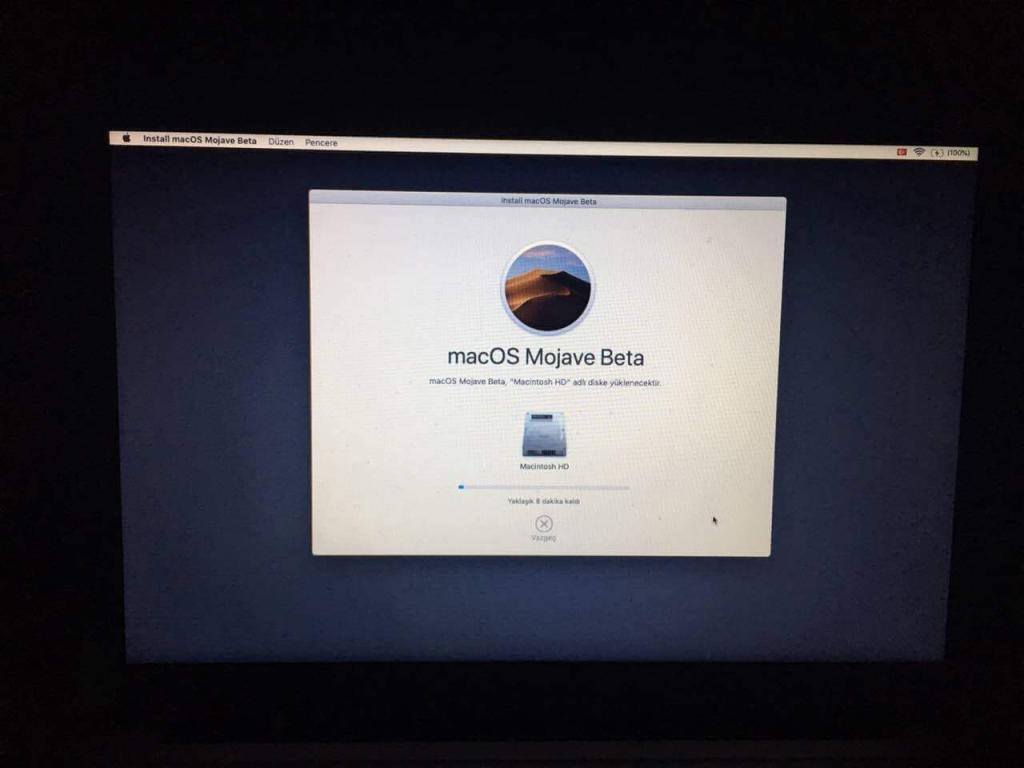 macOS Mojave 10.14 Temiz Kurulum