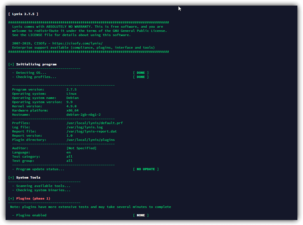 Linux Sunucularda Malware ve Rootkit Taraması Nasıl Yapılır? 2 lynis malware tarama, lynis aracı