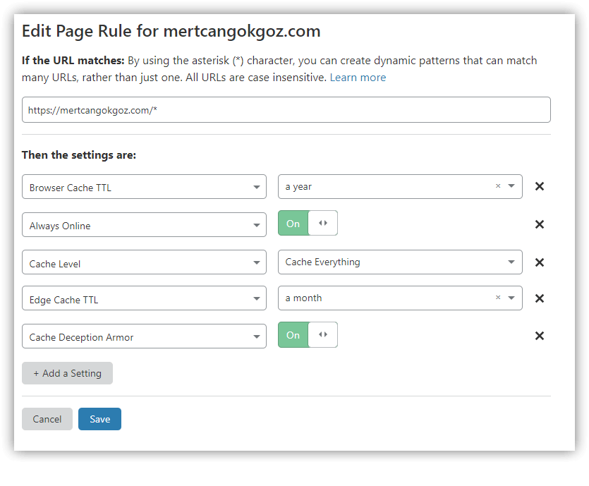 cloudflare cache settings, cloudflare önbellek ayarları, cloudflare güvenlik ayarları, cloudflare wordpress güvenliği