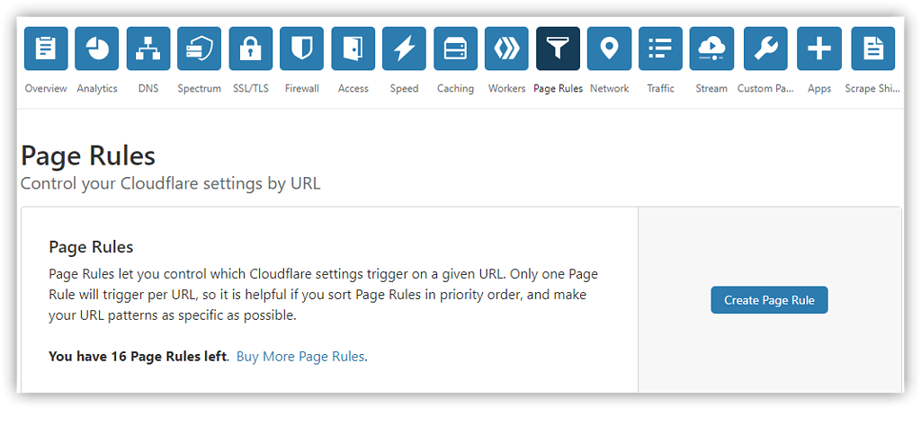 cloudflare page rules, cloudflare sayfa kuralları, cloudflare ince ayarlar