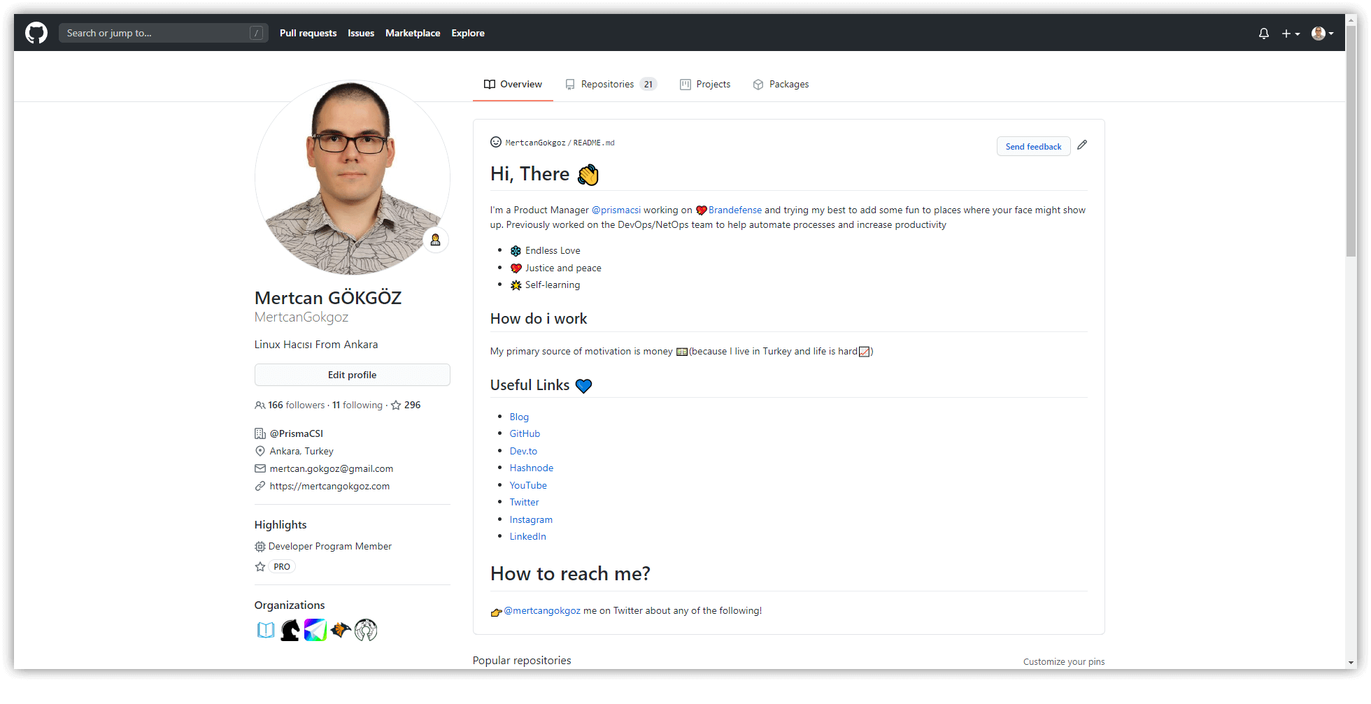 github özel sayfalar son hal, markdown ile githubda profil oluşturma