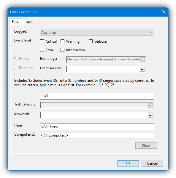 windows olay görüntüleyici RDP olayları nasıl görüntülenir, rdp audit