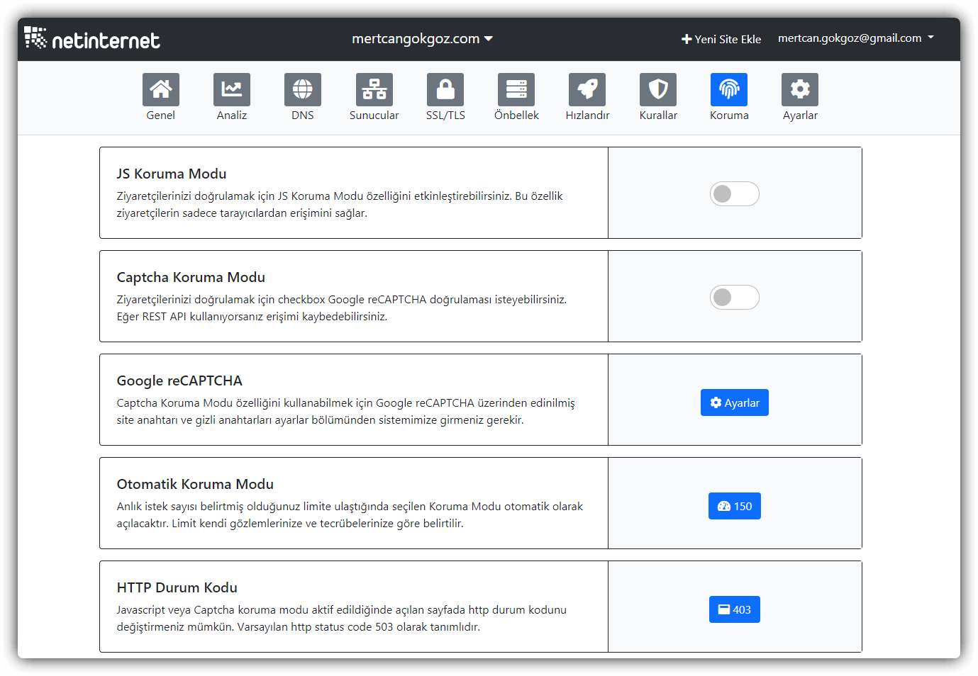 Netinternet WAF(HEIMWALL) İncelemesi, CloudFlare Entegrasyonu ve Wordpress Ayarları 10 cloudflare ile netinternet waf kullanımı
