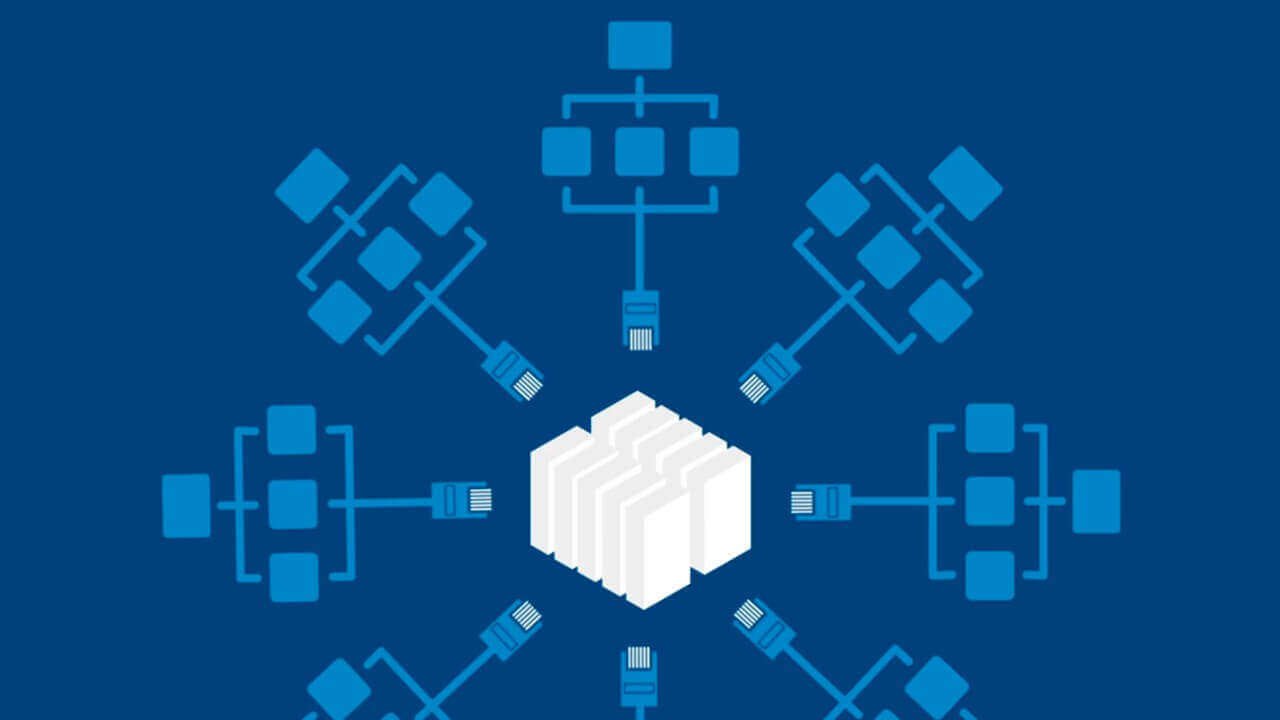 temsili network kablo görseli, network cluster görsel